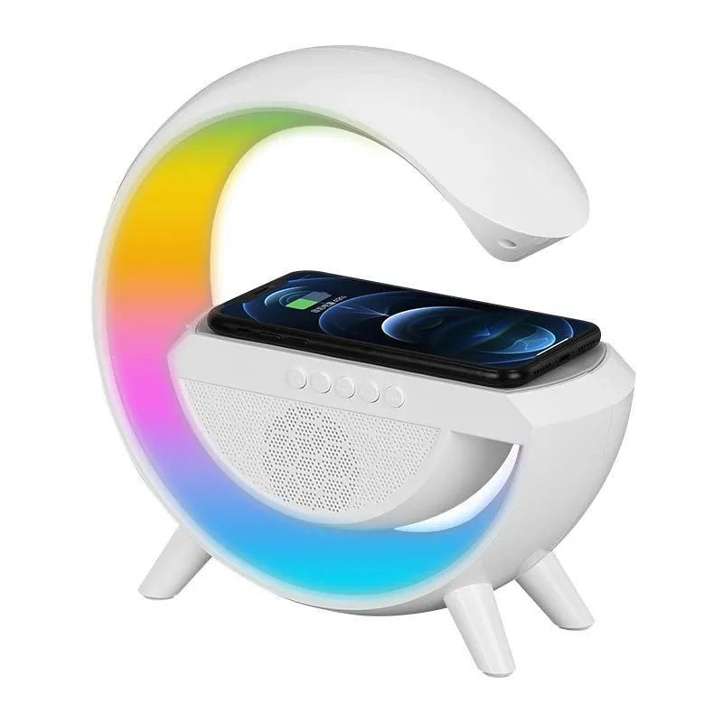 LED Wireless Charger Speaker 🎶📱💡